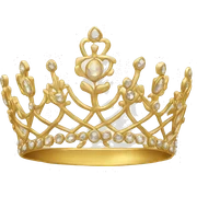 Gold tiara  sticker