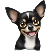A black chihuahua sticker