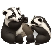 badger besties sticker