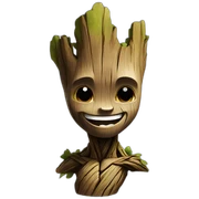Groot smiles sticker