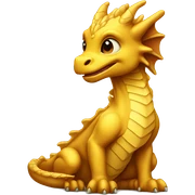Baby golden dragon sticker