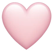 Light pink heart  sticker