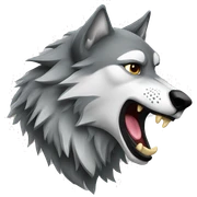 Howling wolf  sticker