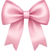 light pink ribbon bow sticker