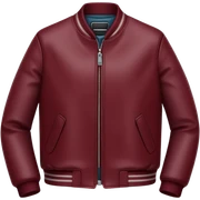 Maroon jacket sticker