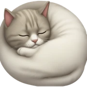 Cat sleeping sticker