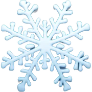 Melting snowflake sticker