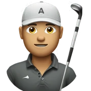 Golf player sticker