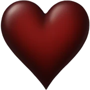 dark red heart sticker