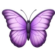   purple butterfly sticker
