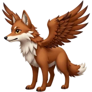 Falvie-Fionbri-WingedWolf94-creature sticker