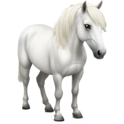 white horse sticker