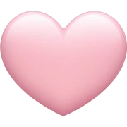 Light pink heart sticker