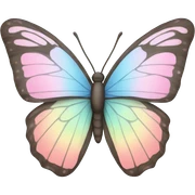 Pastel butterfly sticker