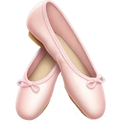 Pale pink ballet shoes sticker