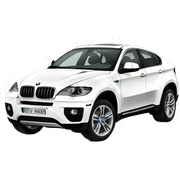 BMW  x6 White  sticker