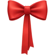 red bow sticker