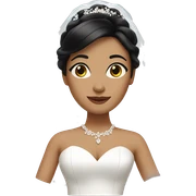 Bride With black hair  sticker