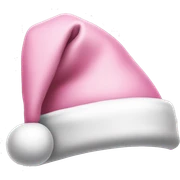 light pink santa hat sticker