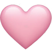 light pink heart  sticker