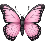 butterfly baby pink sticker