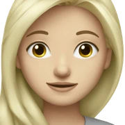 Blonde woman green eyes hugging light gray French is sticker
