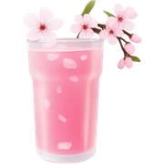 Cherry blossom drink sticker