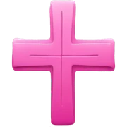 pink cross sticker