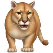 obese cougar sticker