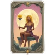 Tarot card sticker