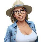 smiling girl in denim jacket sticker