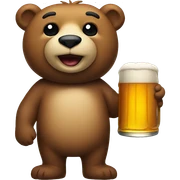 Beer bear sticker