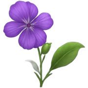Purple flower sticker