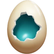 Eagle egg sticker