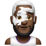lebron white lotion sticker