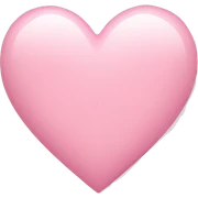 light pink heart sticker