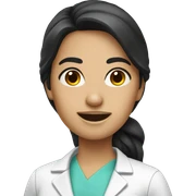 dentist woman dark hair sticker