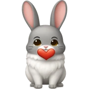 Conejo+amor sticker