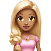 Pink barbie heart sticker