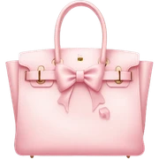 light pink birkin bag with bow sticker