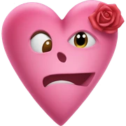 Corazon rosa claso con una casita rosa dentro sticker