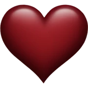Dark red heart sticker