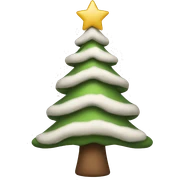 Neutral christmas tree sticker