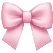 Light Pink bow sticker