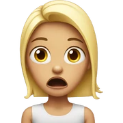A shocked girl sticker