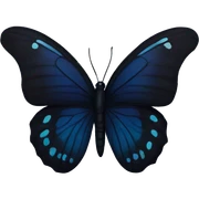 dark butterfly  sticker