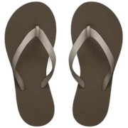 angry faced flip flop sticker