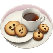 Tea and a plate of cookies  sticker