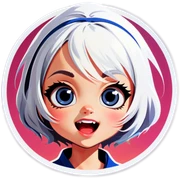Белая лошадь sticker