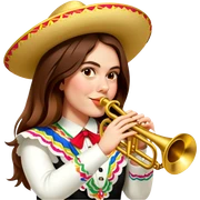 Mariachi Trumpet Player sticker